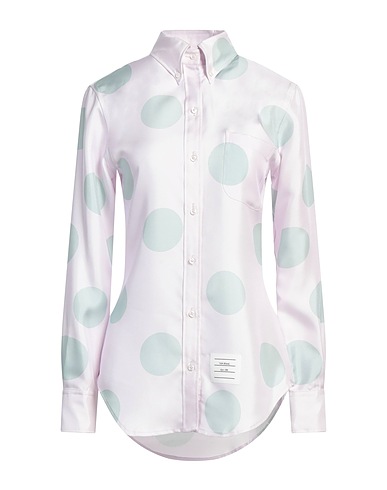 THOM BROWNE Patterned shirts & blouses Light pink 100% Silk