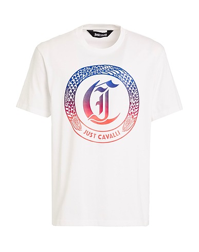 JUST CAVALLI T-shirt White 100% Cotton