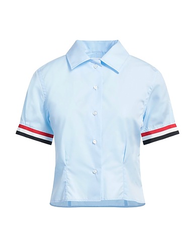 THOM BROWNE Shirts Sky blue 100% Cotton