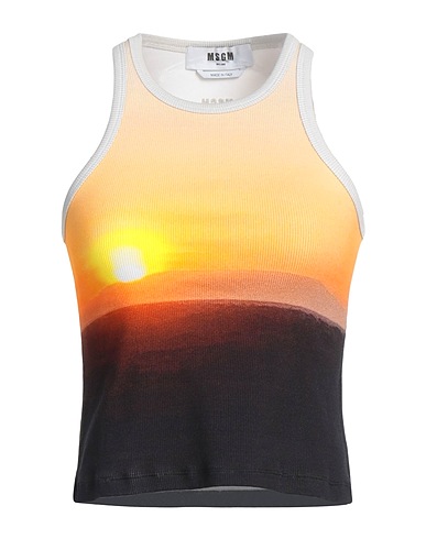 MSGM Camiseta de tirantes 96% Algodón, 4% Elastán