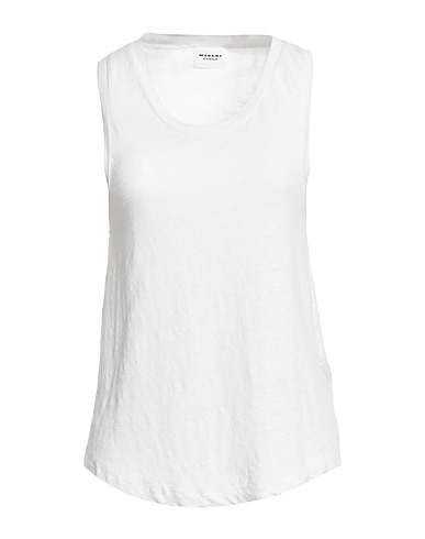 MARANT ÉTOILE タンクトップ オフホワイト リネン 100%
