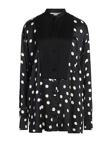 STELLA McCARTNEY Patterned shirts & blouses Black 100% Viscose, Acetate