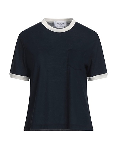 THOM BROWNE T-shirt Midnight blue 100% Cotton