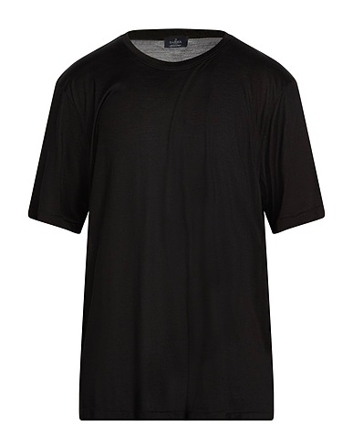 BARBA Napoli Basic T-Shirt Black 100% Silk