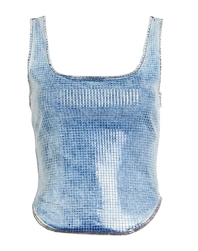 DIESEL Top Blue 95% Cotton, 3% Polyester, 2% Elastane