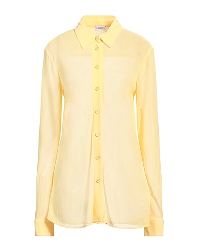 BURBERRY Solid colour shirts & blouses Yellow 82% Viscose, 18% Polyamide