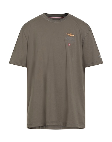 AERONAUTICA MILITARE T-shirt VERDE MILITARE 95% Cotton, 5% Elastane