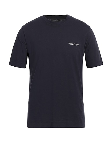 PAOLO PECORA Basic T-Shirt BEACH COLLECTION Midnight blue 100% Cotton