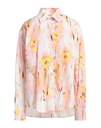 MSGM Patterned shirts & blouses Light pink 100% Cotton