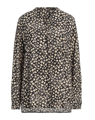 ALESSIA SANTI Patterned shirts & blouses Charcoal 100% Viscose