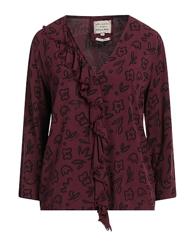 ALESSIA SANTI Top Burgundy 100% Viscose