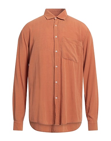 XAGON Solid colour shirt Camel 57% Tencel™, 22% Linen, 21% Cotton