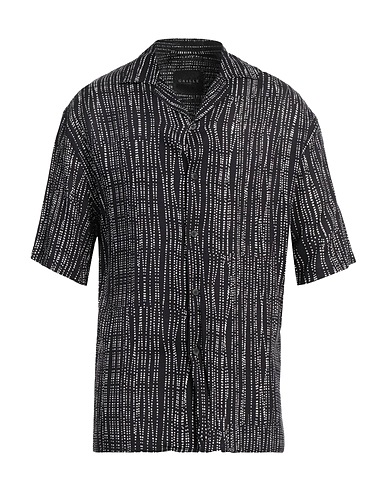 GAëLLE Paris Hemd mit Muster Schwarz 100% Viskose