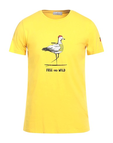 COOPERATIVA PESCATORI POSILLIPO T-shirt Giallo 94% Cotone, 6% Elastan