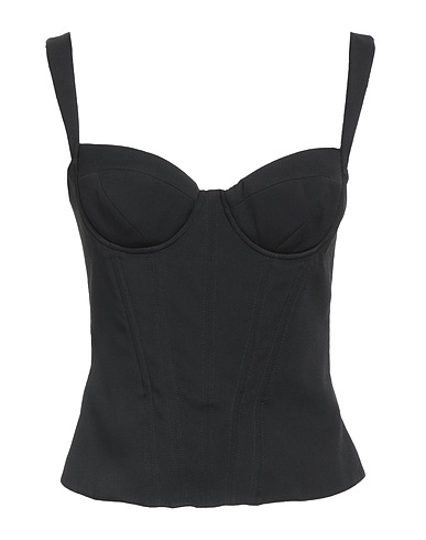 DSQUARED2 Bustier Schwarz 57% Acetat, 43% Seide, Viskose