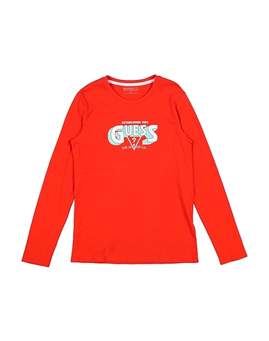 GUESS T-shirt Red 100% Cotton