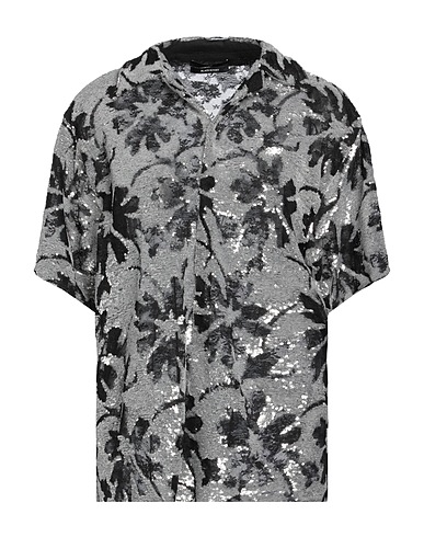 CHB CHRISTIAN BOARO Patterned shirts & blouses Black 100% Polyamide, PES - Polyethersulfone