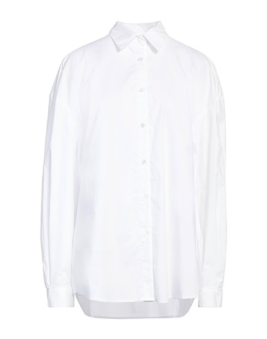 STELLA JEAN Solid colour shirts & blouses White 100% Cotton