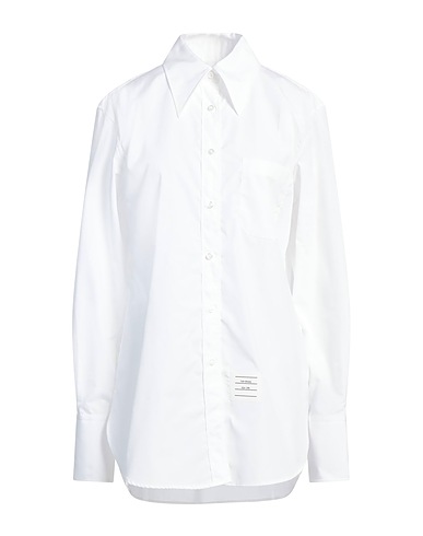 THOM BROWNE Solid colour shirts & blouses White 100% Cotton
