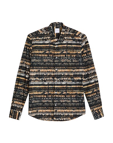 STILOSOPHY Hemd mit Muster Schwarz 100% Baumwolle