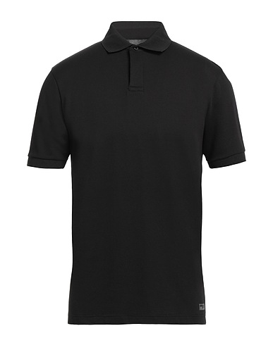 DRYKORN Polo shirt Black 62% Cotton, 34% Polyester, 4% Elastane