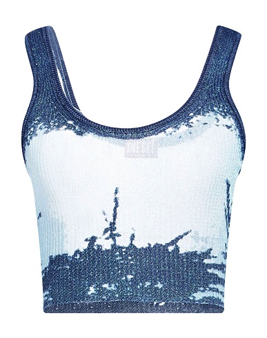 DIESEL Top Sky blue 100% Polyester