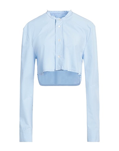 JW ANDERSON Solid colour shirts & blouses Sky blue 100% Cotton