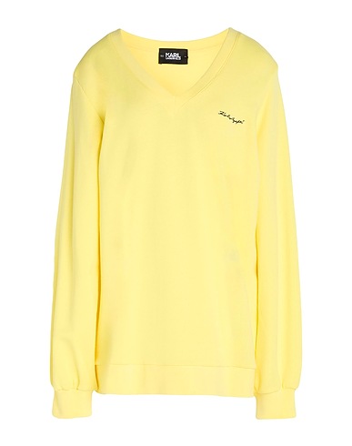 KARL LAGERFELD Sweatshirt Yellow 100% Organic cotton