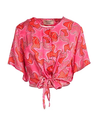 ALESSANDRO ENRIQUEZ Patterned shirts & blouses Fuchsia 100% Cotton