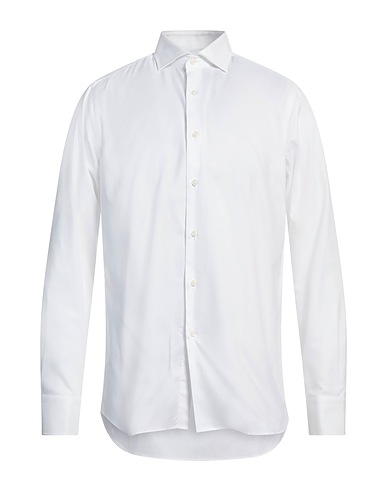 GHERARDINI Camicia tinta unita Bianco 100% Cotone