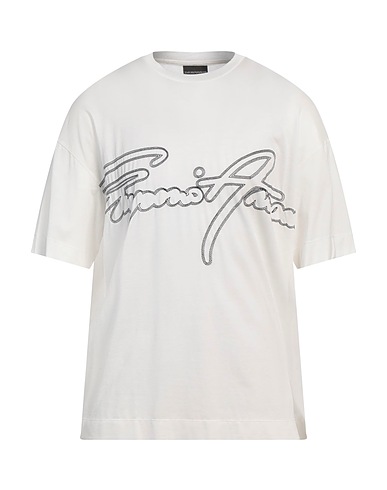 EMPORIO ARMANI T-shirt White 70% Lyocell, 30% Cotton
