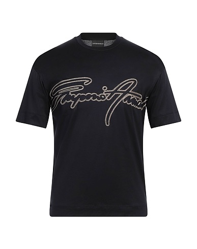 EMPORIO ARMANI Camiseta Azul noche 70% Lyocell, 30% Algodón