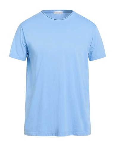 DANIELE FIESOLI Basic T-Shirt Azure 100% Cotton