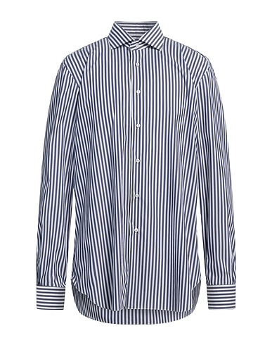 BARBA Napoli Chemise à rayures Bleu pétrole 100% Coton