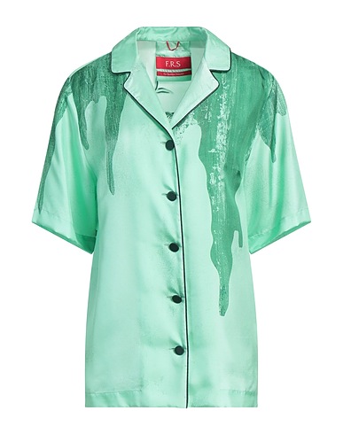 F.R.S FOR RESTLESS SLEEPERS Floral shirts & blouses Light green 100% Silk