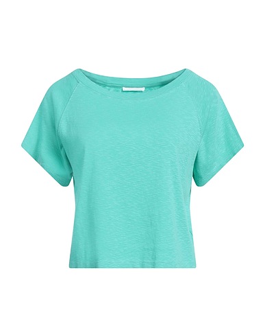 AMERICAN VINTAGE Crop top Light green 100% Cotton