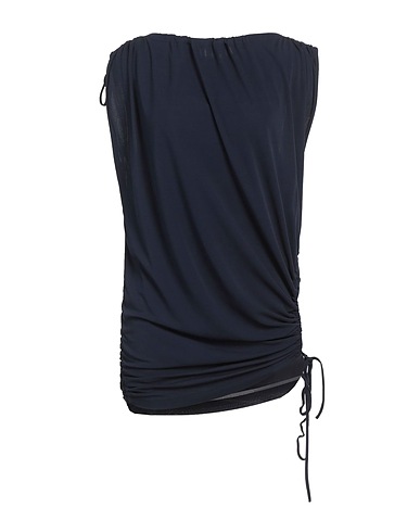 LIVIANA CONTI Top Blu notte 100% Viscosa