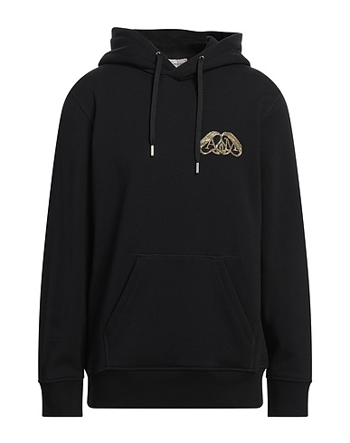 McQ Alexander McQueen Hooded sweatshirt Black 96% Cotton, 4% Elastane