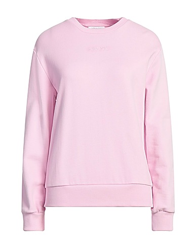 PATRIZIA PEPE Sweatshirt Pink 100% Cotton, Elastane, Ostrich feathers