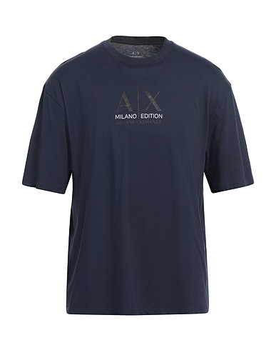 ARMANI EXCHANGE T-shirt Navy blue 100% Cotton