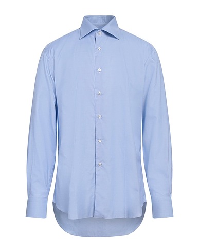 FRAY Hemd mit Muster Himmelblau 100% Baumwolle