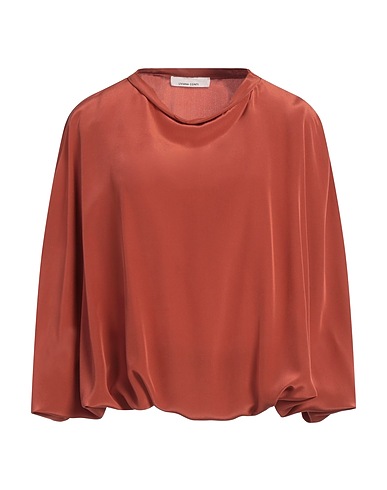 LIVIANA CONTI Silk top Brown 100% Silk