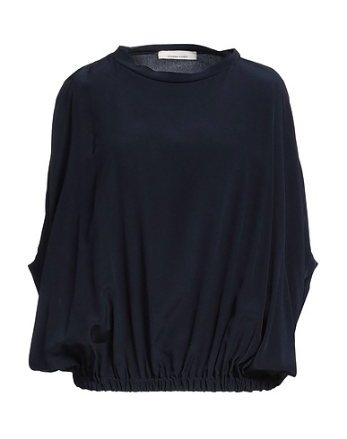 LIVIANA CONTI Top Bleu nuit 100% Soie