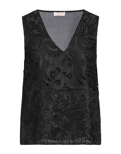 LIU •JO Top Black 80% Polyester, 20% Polyamide