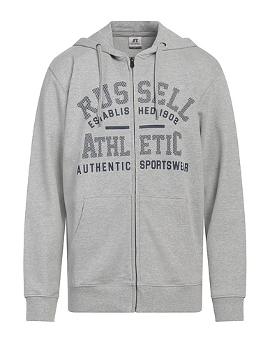 RUSSELL ATHLETIC Hooded sweatshirt Grey 60% Cotton, 40% Polyester