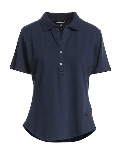 CIESSE PIUMINI Polo shirt Midnight blue 95% Cotton, 5% Elastane