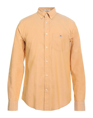 GANT Solid colour shirt Sand 100% Cotton