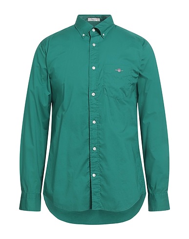 GANT Solid color shirt Green 100% Cotton