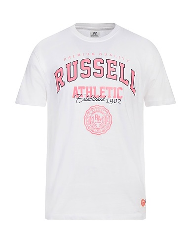 RUSSELL ATHLETIC T-shirt Bianco 100% Cotone