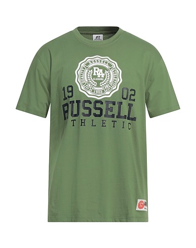 RUSSELL ATHLETIC T-shirt Verde 100% Cotone